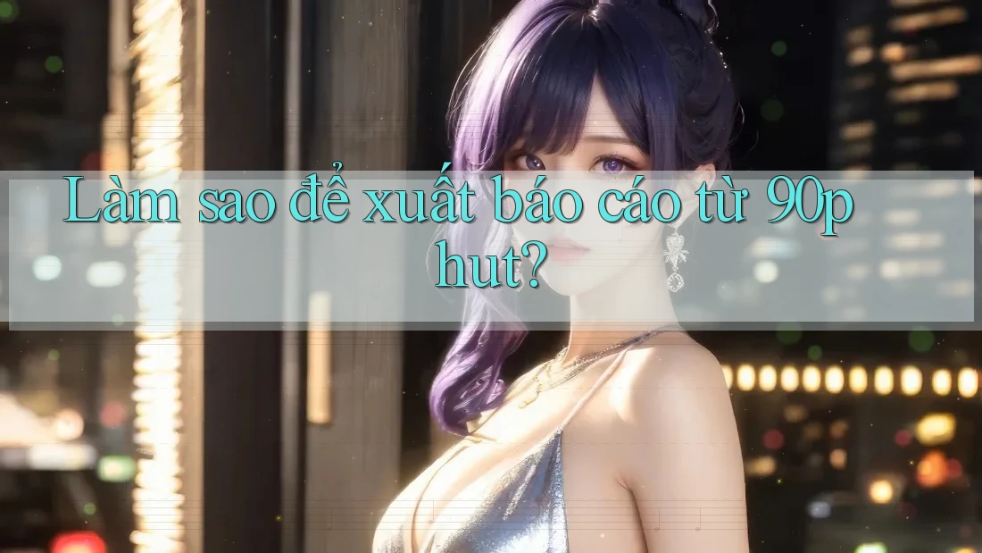 Làm sao để xuất báo cáo từ 90phut? Làm sao để xuất báo cáo từ 90phut?