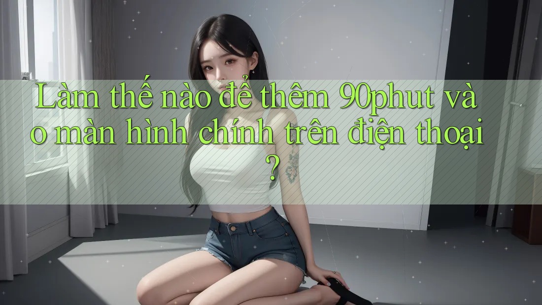 Làm thế nào để thêm 90phut vào màn hình chính trên điện thoại? Làm thế nào để thêm 90phut vào màn hình chính trên điện thoại?