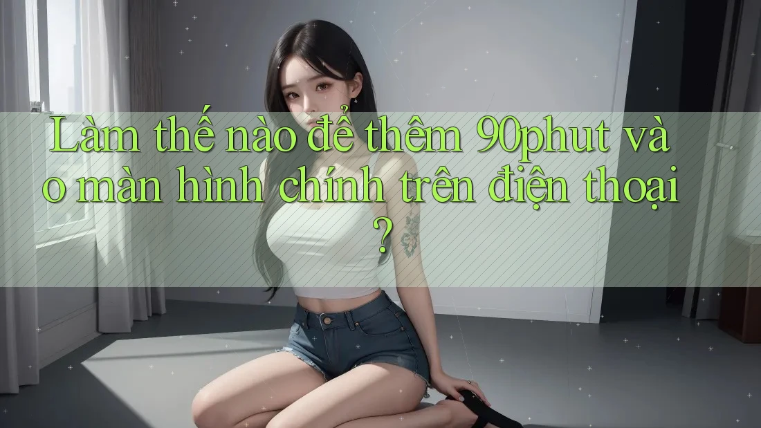 Làm thế nào để thêm 90phut vào màn hình chính trên điện thoại?