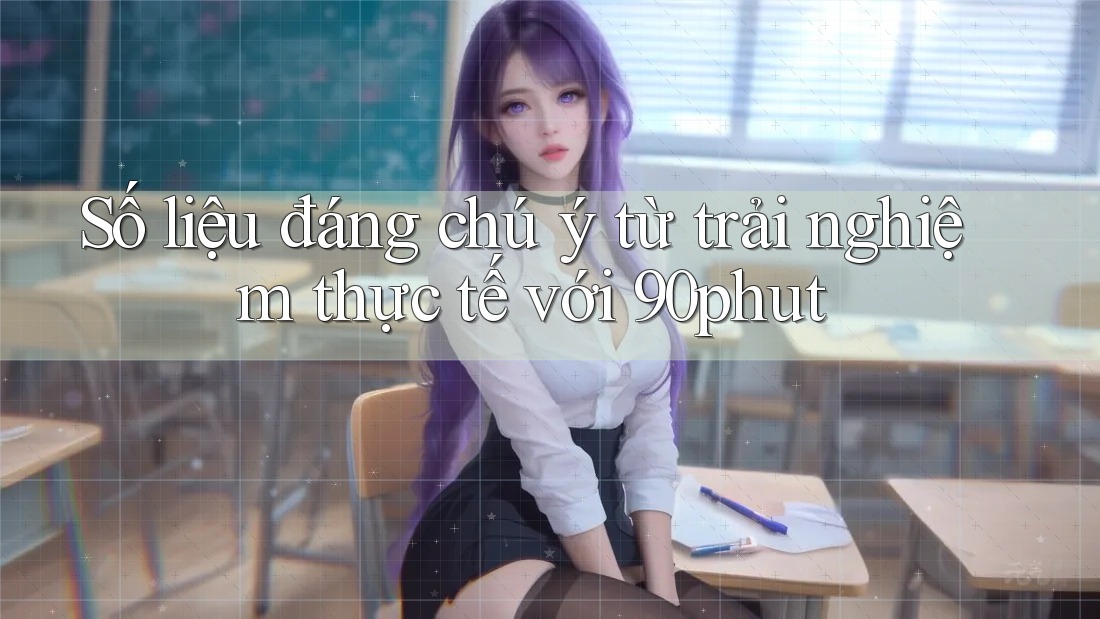Số liệu đáng chú ý từ trải nghiệm thực tế với 90phut Số liệu đáng chú ý từ trải nghiệm thực tế với 90phut