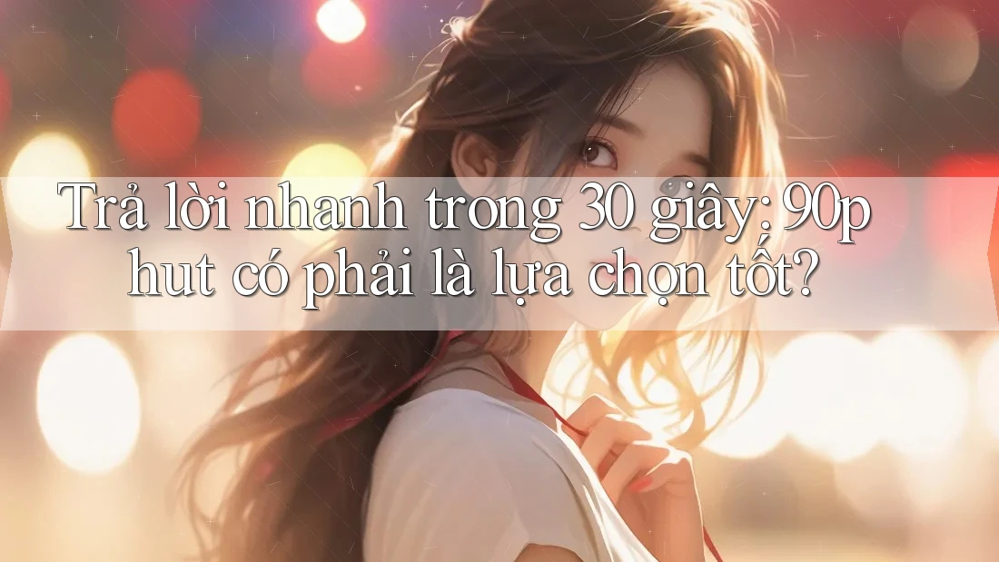 Trả lời nhanh trong 30 giây: 90phut có phải là lựa chọn tốt? Trả lời nhanh trong 30 giây: 90phut có phải là lựa chọn tốt?