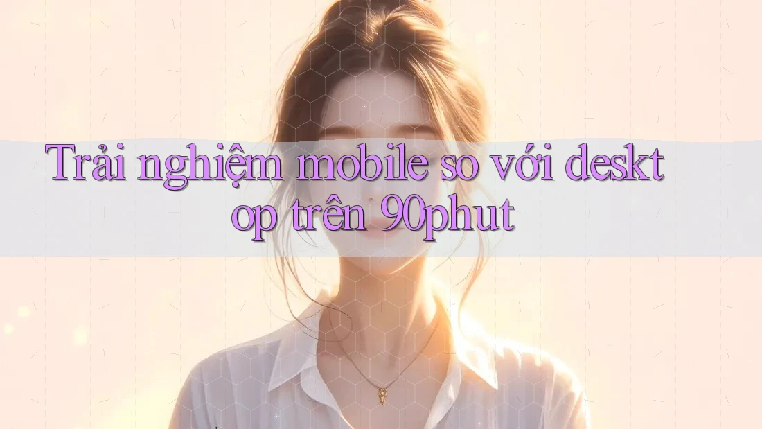 Trải nghiệm mobile so với desktop trên 90phut Trải nghiệm mobile so với desktop trên 90phut